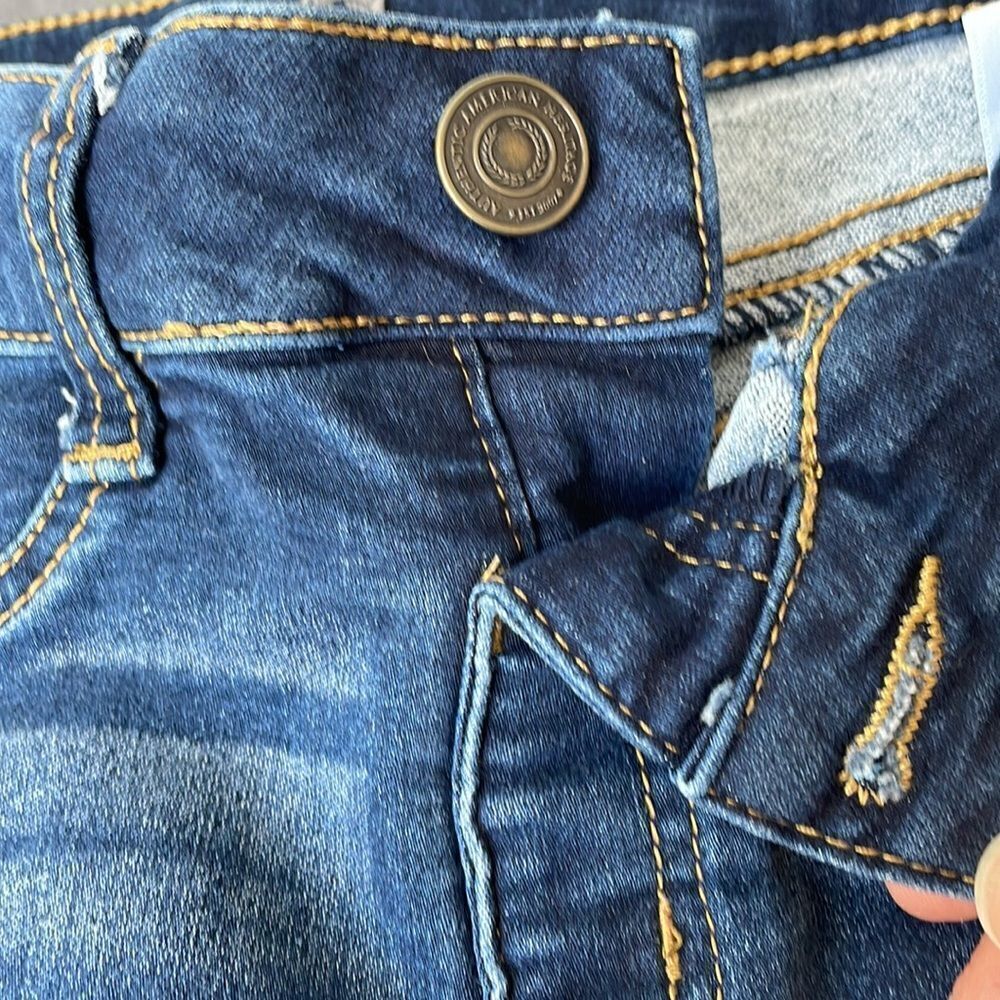 Dark blue SO jeans designer fades on front and back skinny super stretch-size 3 - Picture 4 of 6
